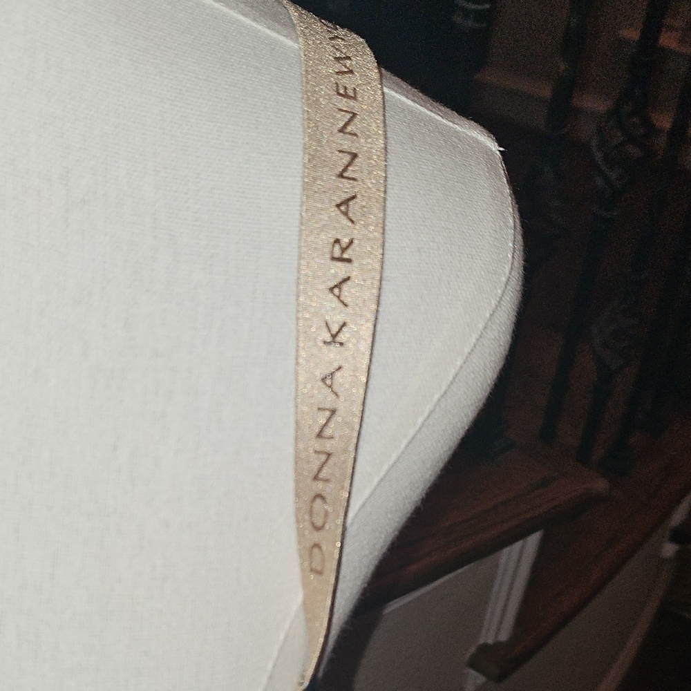 Donna Karan Black Push-Up T-Shirt Bra with Logo Strap - Picture 3 of 9